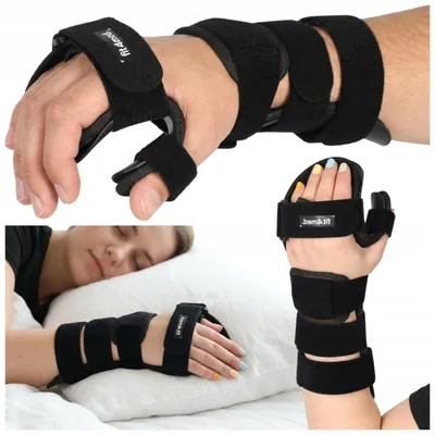 Produktbild von FIT4MED | Handgelenkorthese – Hand- und Unterarmstütze – Schiene mit Daumenhalterung – starr – links – M