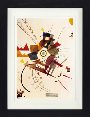 Obrázek produktu pro Wassily Kandinsky Zarámovaný obraz s elegantním paspartou | Obrazy na zeď | V rámu - Ringsum, 1924 (40 x 30 cm)