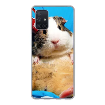 Produktbild von MuchoWow® Handyhülle Schutzhülle Hülle für Samsung Galaxy A51 5G Meerschweinchen - Lustig - Krone - Kinder - Jungen - Mädchen - Kind Silikon Softcase Handy Hülle - Abbildung