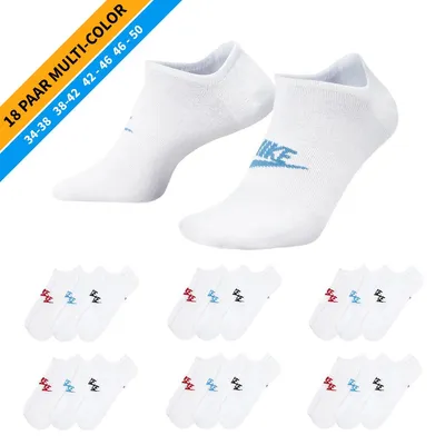 Produktbild von NIKE Socken - Farbe: 18 Paar Multi-Color Sneaker Socken - Größe: 46-50