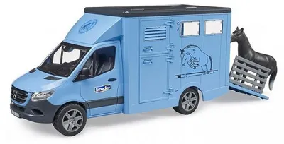 Image de Camion betaillere mercedes benz sprinter + cheval - bruder - 02674 - van, transport animaux