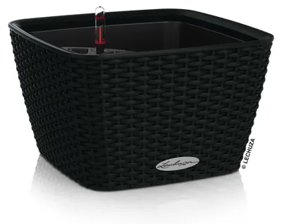 Obrázek produktu pro Lechuza Samozavlažovací květináč Bacino Cottage, průměr 27 cm, černá