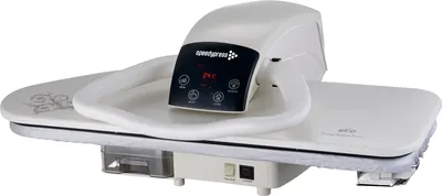 Produktbild von 80HD-W Weiß 2600 Watt Hochleistungs-Dampfbügelpresse 81 cm von Speedypress (+ Eisenaufsatz, Filter und Abdeckung)