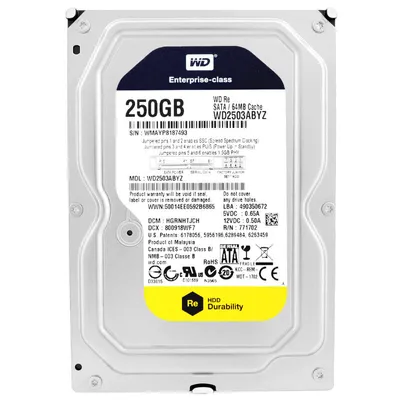Immagine prodotto di Western Digital 250Gb WD2503ABYZ 64Mb Cache 7200Rpm Sata III 3,5'' pollici