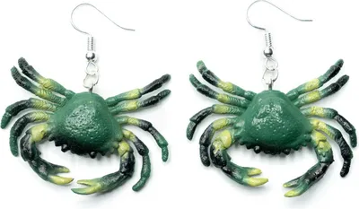 Produktbild von Krebs Ohrringe Miniblings Hänger Taschenkrebs Krabbe Meer Strand Insel grün