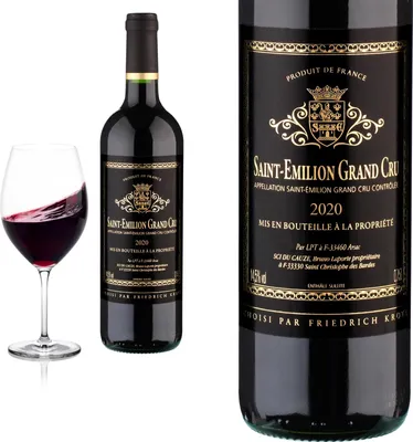Produktbild von 2020 Saint Emilion Grand Cru Etiquette noir - Rotwein