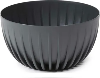 Produktbild von HowHomely Blumentopf Rund 14 cm Höhe, Pflanzkübel, Antrazit Übertopf für garten balkon
