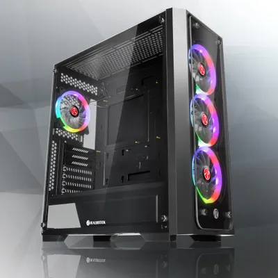 Immagine prodotto di RAIJINTEK PONOS TG4 - Desktop - PC - SPCC - Schwarz - ATX - EATX - EEB - micro ATX - Mini-ATX - Gaming