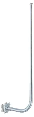 Produktbild von PremiumX 30cm Wandhalter 120cm Mast Ø 38mm mit Schellen Stahl Wand Halterung