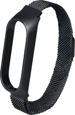 Immagine prodotto di Braccialetto con design in metallo compatibile con l'ultima versione dello smartband di xiaomi, mi band 6 e il suo predecessore mi band 5, colore nero