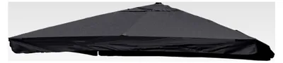 Produktbild von Ersatzbezug für Luxus-Ampelschirm mit Flap, 3,5x3,5m (Ø4,95m) Polyester 4kg - anthrazit