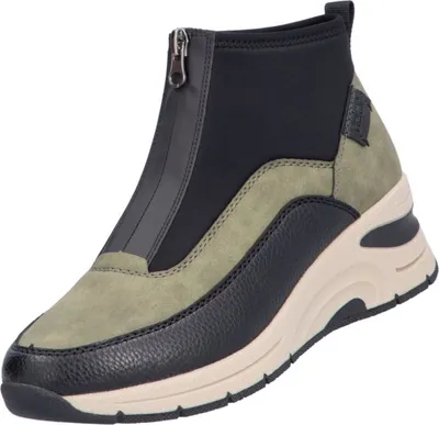 Produktbild von Rieker Damen Stiefelette High Top Sneaker Reißverschluss lose Einlagen N9362, Größe:37 EU, Farbe:Grün