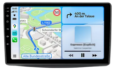 Image de Autoradio Android 9 pouces pour Alfa Romeo Mito 955 2008-2016, 4 Go / 64 Go, CarPlay, Android Auto, Wi-Fi, GPS, DAB+, Bluetooth, DSP