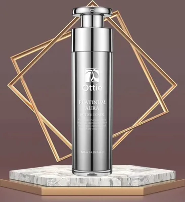 Obrázek produktu pro OTTIE - Platinum Aura Active Toner - Platinové tonikum pro okamžitou hydrataci a zlepšení pleti -120 ml