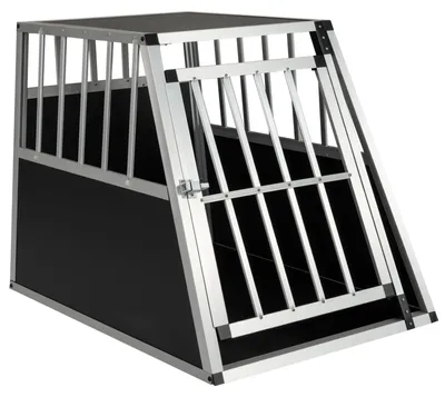 Immagine prodotto di Trasportino per cani con sportello chiudibile a chiave e divisorio, 91x65x69,5 cm