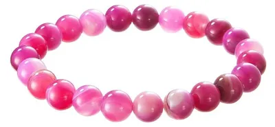 Image de Bracelet en agate rose 43056.3