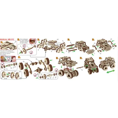 Immagine prodotto di WOODEN CITY 3D Puzzle Superfast Monster Truck No.1