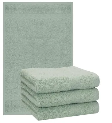 Produktbild von Betz 4 Stück Handtücher 50x100 cm PREMIUM  100% Baumwolle  Farbe: heugrün