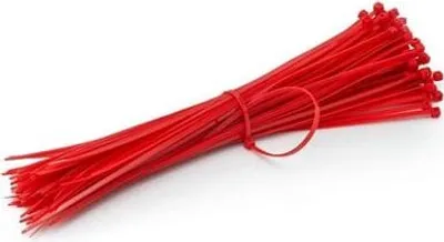 Obrázek produktu pro Stahovací pásky 300/3,6 mm červené 100 kusů
