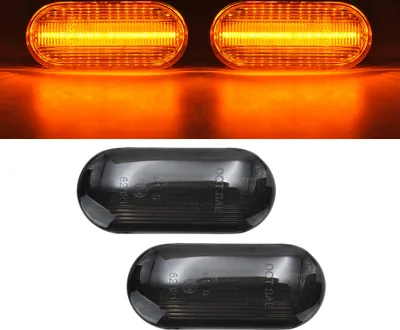 Produktbild von 2x LED Seitenblinker Blinker in Schwarz Smoke SET für VW Passat B5 3B Golf 4
