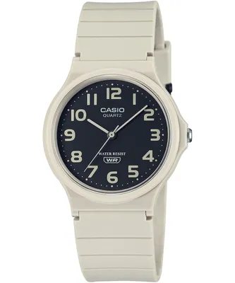 A close-up studio shot of a CASIO watch.