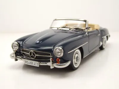 Produktbild von Norev 183403 Mercedes 190 SL Cabrio 1957 dunkelblau 1:18