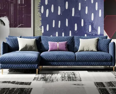 Produktbild von Textil Modern Relax Sitz Luxus Möbel Wohnlandschaft Ecksofa L-form Polster Sofa