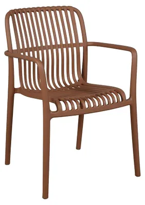 Image de Chaise de jardin en résine Terracotta PALOMA