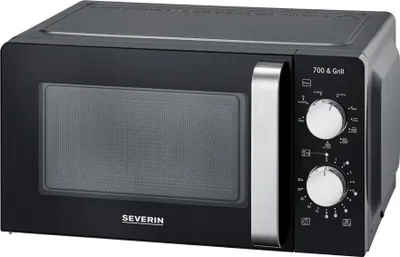 Produktbild von SEVERIN Mikrowelle MW 7781 mit Grillfunktion schwarz/silber