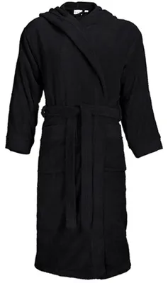 Immagine prodotto di The One Towelling - Accappatoio unisex da uomo/donna, con cappuccio LT4896 (S-M) (nero)