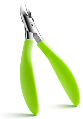 Image de Coupe-ongles professionnel en acier inoxydable pour les ongles épais et incarnés, avec une poignée antidérapante, de couleur verte