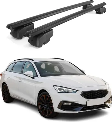 Produktbild von Dachträger Gepäckträger für Cupra Leon SW 2020-2025 ABE Aluminium Schwarz 2x