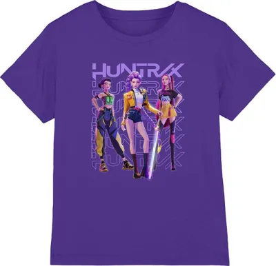 Image de K-Pop Demon Hunters - T-shirt pour enfants TV20447 (152-158) (Marine)