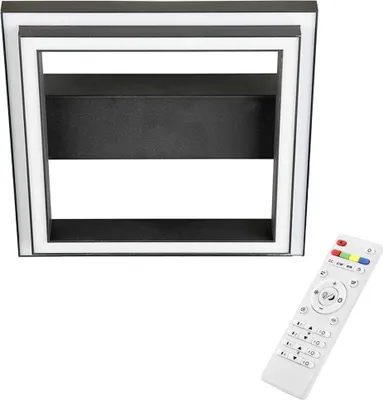 Image de Brilliant Plafonnier LED Pallas Noir 30cm 18W 1260lm RGB Tdc Télécommande