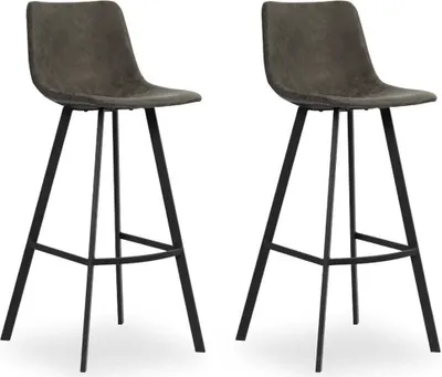 Obrázek produktu pro Nízká barová stolička Stozy Mill Grey - 2 kusy