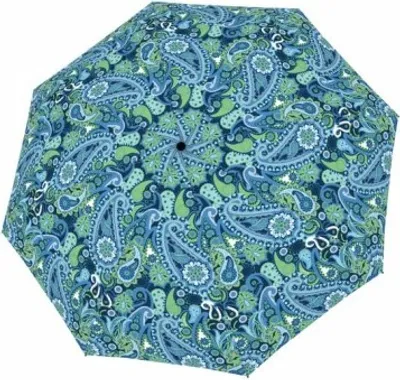 Immagine prodotto di doppler ombrello tascabile ombrello Fiber Magic Paisley Blue multicolore