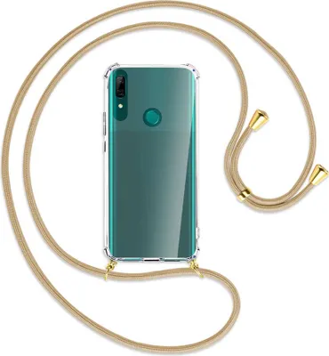Produktbild von Handykette Backcover-Schutzhülle mit Band (Metall goldfarben) für Huawei P Smart Z - caramel