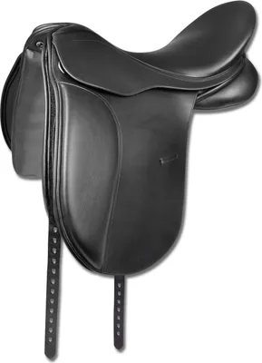 Produktbild von Waldhausen Dressursattel Comfort, Leder Schwarz 17,5"/44 cm
