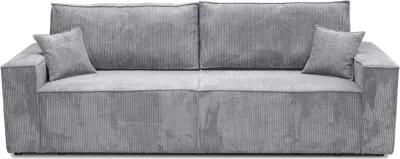 Produktbild von Sofa rozkładana LUX, sofa z funkcją spania i pojemnikiem na pościel, sofa rozkładana, sofa rozkładana w tkaninie sztruksowej, sofa w kolorze: szary