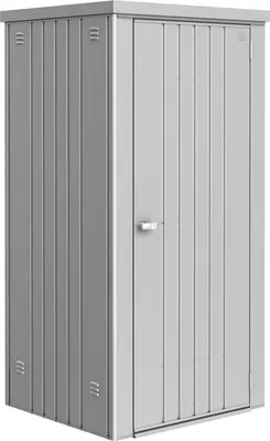 Produktbild von Biohort Equipment Locker, Metallschuppen, Einzelbild, Flachdach, Metallic-silber, Stahl, Metallic-silber