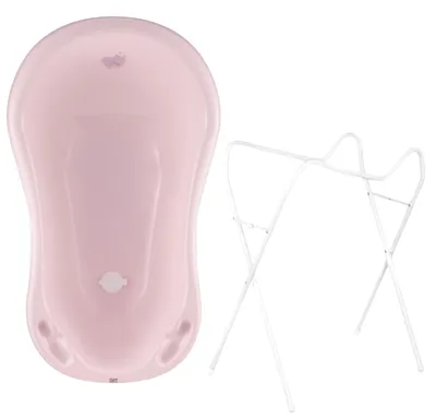Image de Hylat Baignoire pour bébé avec support Rose