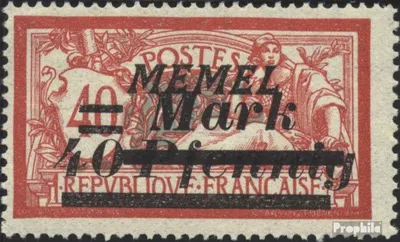 Produktbild von Briefmarken Memelgebiet 1922 Mi 119 postfrisch Aufdruckausgabe