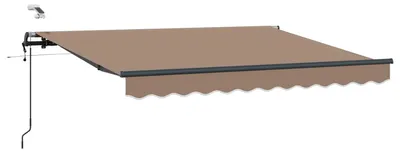 Immagine prodotto di vidaXL Tenda da sole estendibile, color taupe, 350 x 250 cm, in poliestere