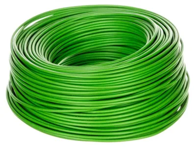 Image de CÂBLE HELU (H)07V-K - (X07V-K) 1X1,5 mm² GN (vert) Conducteur unique PVC vert AD 3,4 mm UE 100,0 mètres Tension nominale Uo/U