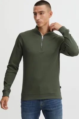 Produktbild von CASUAL FRIDAY CFSebastian Herren Sweatshirt Pullover Troyer mit Stehkragen und Reißverschluss