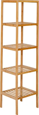 Produktbild von Bambusregal, 5 Ablagen, natur