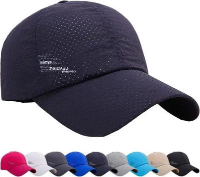 Imagen del producto de Gorra de béisbol de malla – Transpirable y de secado rápido – Protección UV – Gorra deportiva de color gris oscuro con cierre ajustable