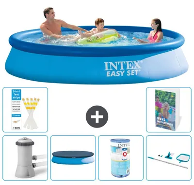 Productafbeelding van Easy Set Zwembad - Rond - 366x76 cm - 5-delig - Materiaal S304