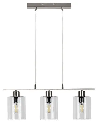Obrázok produktu pre Závesné svietidlo do obývačky E27 3x40W saténový chróm 3580 Miroslaw Rabalux