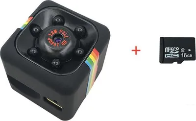 Zdjęcie produktu dla Mini kamera SQ11 Full HD 1080P Kamera rejestrator głosu Infrared Night Vision Sport DV Cam Wykrywanie ruchu Dodaj 16GB karta czarny